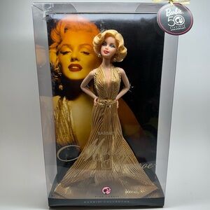 Barbie Marilyn Monroe Blonde Ambition 50th Anniversary Pink Label Gold 2008 NIB